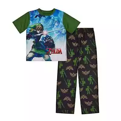 Buy Nintendo The Legend Of Zelda Top & Bottoms Pajama Set Size 10/12 NWT $34 RV • 19.44£