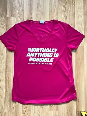 Buy Conqueror Virtual Challenge Tec T Shirt Original Design Fron 2016 • 5£