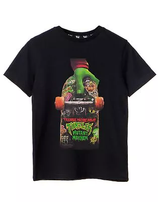Buy Teenage Mutant Ninja Turtles Mutant Mayhem Skateboard Short Sleeved T-Shirt • 10.95£