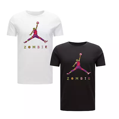 Buy Men's Jordan Zombie Basketball Jump Top Lover T-shirt Basketball • 12.49£