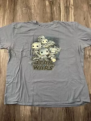 Buy Funko Pop - Star Wars: The Force Awakens T-Shirt 2XL Blue Indigo • 7.18£