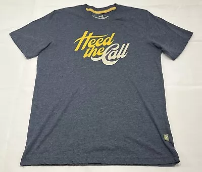 Buy Howler Bros Blue Shirt Heed The Call Graphic Pocket Tee Short Sleeve Men Size S • 20.69£