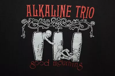 Buy Alk3 Alkaline Trio 2003 Cinderblock Good Mourning T Shirt Mens Xl Faded Band Tee • 92.43£