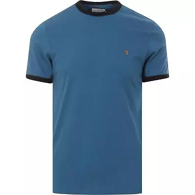 Buy BNWT Farah Groves Ringer Short Sleeve T-Shirt RRP £35 *DIFF COLOURS & SIZES* • 14.99£