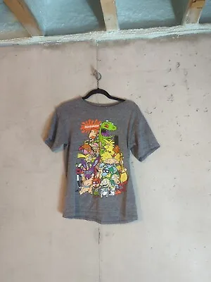 Buy Nickelodeon Shirt Mens Small Gray Casual Cartoon Colorful Graphic Logo Men • 7.88£