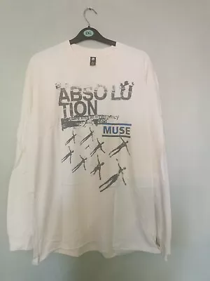 Buy  Muse  Absolution Xx Friction Tee Shirt  Cream Long Sleeve XL New In Bag  • 20£