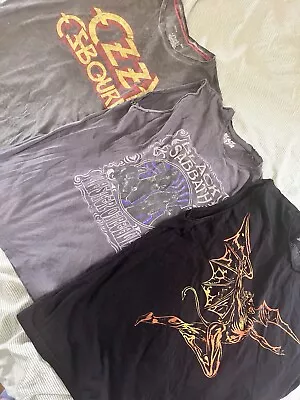 Buy Black Sabbath / Ozzy Osbourne Sleeveless Band T-shirt Bundle • 20£