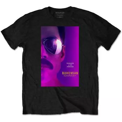 Buy Queen Freddie Mercury Face Bohemian Rhapsody Official Tee T-Shirt Mens • 14.99£
