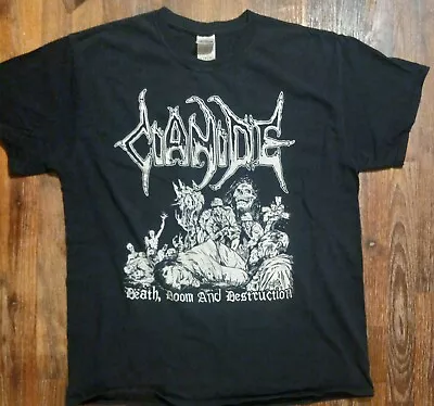 Buy Cianide- T Shirt Size Large Obituary Carcass Death Doom Destruction Bones • 22.56£