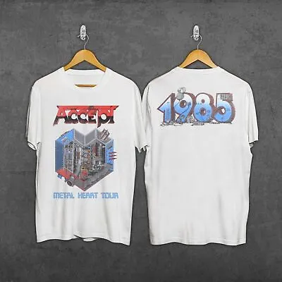 Buy 1985 Accept Metal Heart Tour Shirt Cotton For Fans S-5XL NEW • 7.44£