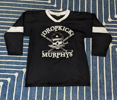 Buy Vtg Dropkick Murphys Puttin On The Foil Punk Rock Band Hockey Jersey T Shirt  M • 31.06£