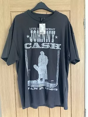 Buy H&M Johnny Cash T-shirt Oversized XS • 9.65£