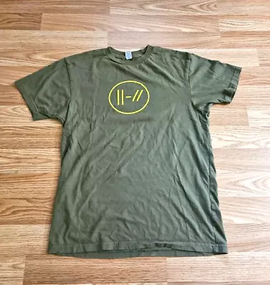 Buy 21 Pilots Band Rock Music T-Shirt Size Small Olive Green • 8.36£