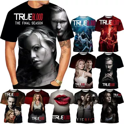 Buy True Blood Vampire Hip Hop 3D Womens/mens Short Sleeve T-Shirt Casual Tops Tee • 9.59£