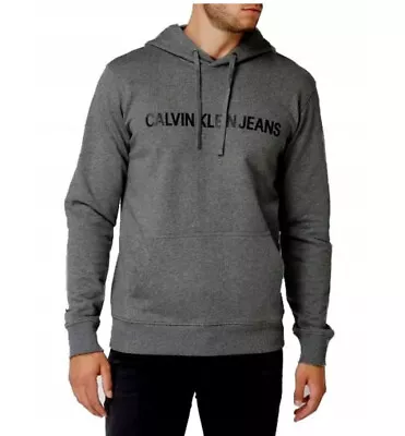 Buy Calvin Klein Mens Hoodie Pullover Top French Terry S,M,L,XL • 27.89£