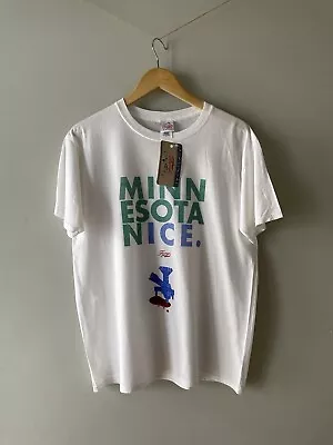 Buy Fargo T-Shirt Size L White 100% Cotton Cohan Brothers Minnesota Movie BNWT • 15.95£