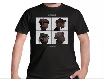 Buy Music Band Gorillaz Demon Days T-Shirts Men Crazy Pure Cotto • 16.78£
