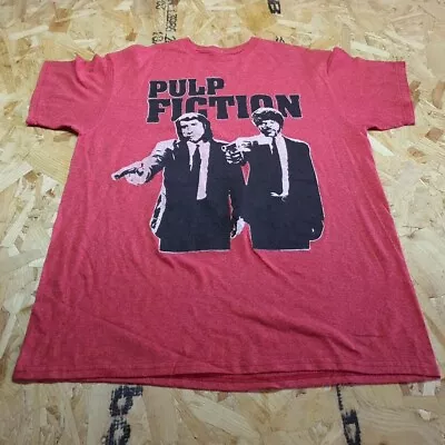 Buy Pulp Fiction Graphic T Shirt Pink Adult Large L Mens Summer • 11.99£