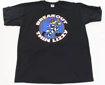 Buy Thin Lizzy Tour Concert Music T Shirt Black Summer Short Sleeve Unisex • 14.99£