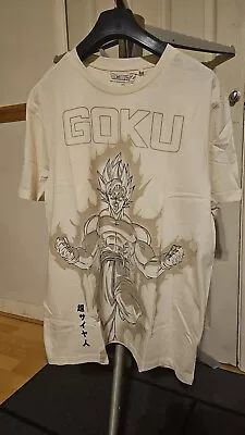 Buy Dragon Ball Z - Beige Super Saiyan Goku T Shirt • 20£