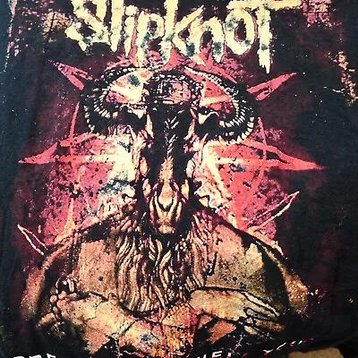 Buy Slipknot Shirt Small Black Prepare For Hell Tour Hatebreed 2015 • 26.92£