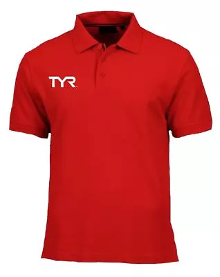 Buy Tyr Junior Cotton Polo Shirt - Red • 17.45£
