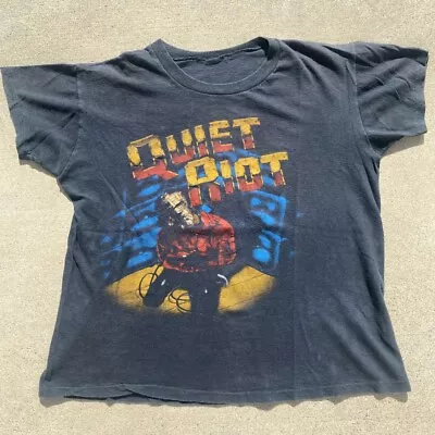 Buy Vintage 1983 Quiet Riot Metal Health Tour Shirt Sz S • 116.49£