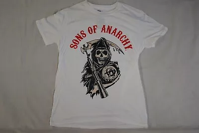 Buy Sons Of Anarchy Distressed Logo T Shirt New Official Tv Show Series • 9.99£