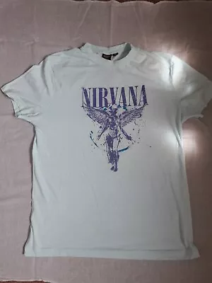 Buy Nirvana T Shirt Grunge Rock Band Merch Tee Size Small Kurt Cobain Dave Grohl • 0.99£