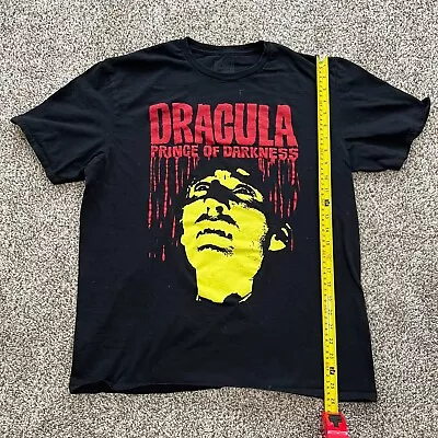 Buy Dracula Prince Of Darkness Hammer House Of Horror Movie Black Tee, Men's Large • 14.94£