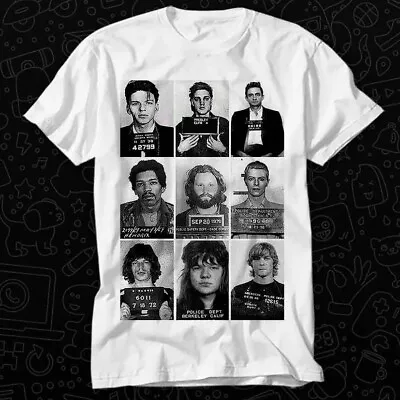 Buy Celebrities Mugshot Rock Punk Pop Stars T Shirt 414 • 6.35£