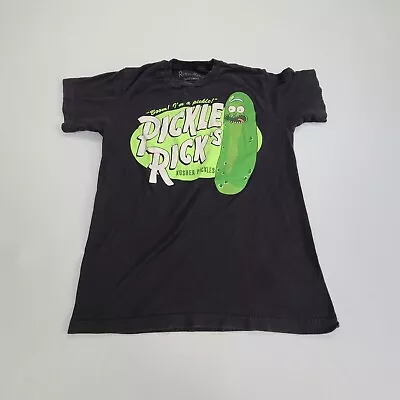 Buy Rick And Morty Shirt Boys Small Black Pickle Rick's Outdoor Youth Big Kids • 7.77£