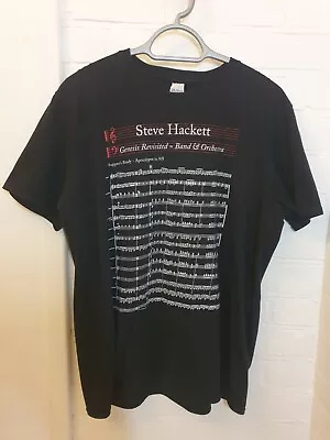 Buy Steve Hackett Black T Shirt Rare UK Tour 2018  Rock Merchandise Genesis Medium  • 19.95£