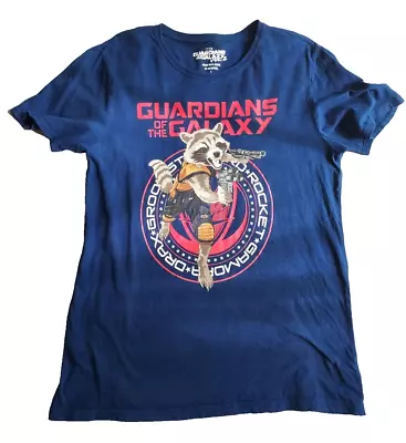 Buy Marvel Guardians Of The Galaxy Men's L Rocket Raccoon Big Graphic Print T-shirt • 9.16£