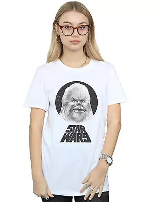 Buy Star Wars Women's Chewbacca Sketch Boyfriend Fit T-Shirt • 13.99£