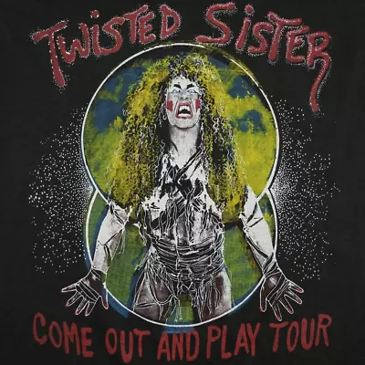 Buy Come Out And Play Twisted Sister Black T-Shirt Cotton All Size YG88 • 18.62£