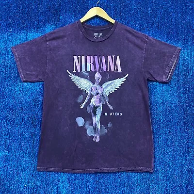Buy Nirvana In Utero Sprite Live 1993 Tour Dates Grunge Tee L • 23.30£