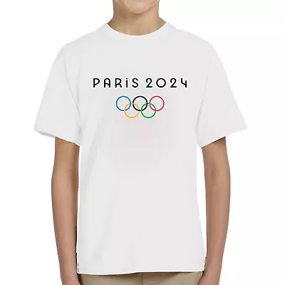 Buy Olympics Games 2024 Mens T-Shirt Paralympics Gaming Sports Unisex Kids Gift Tee • 10.99£