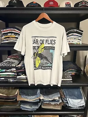 Buy Vtg 1994 Alice In Chains Jar Of Flies Concert White Unisex T-Shirt S-5XL KH3759 • 23.29£