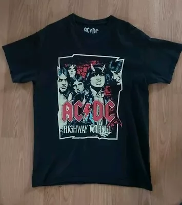 Buy Official ACDC Highway To Hell Brian Johnson Angus Young Band T Shirt • 15£