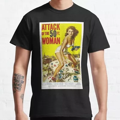 Buy Attack Of The 50ft Woman Movie Poster Classic T-shirt • 25.20£