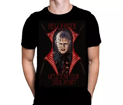 Buy Hellraiser Flesh - Horror Movie Merch - Black Cotton T-Shirt - Gifts For Men • 25.95£