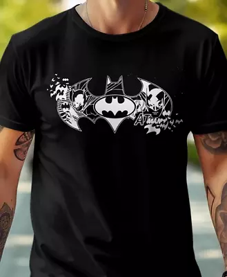 Buy Batman Tshirt Logo Classic ,DC Comics Justice League Unisex Adults Kids Fan Top • 10.99£