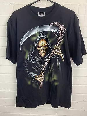 Buy The Roxx Grim Reaper Mens Cotton T-Shirt Size L #GL GA 5239 • 8.11£