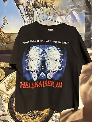 Buy Vintage Hellraiser 3 T Shirt Horror Movie 23.5x27 • 560.16£