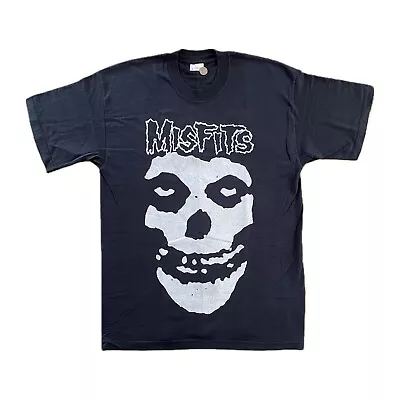 Buy 90’s Misfits Fiend Skull Vintage Punk T-Shirt Size L Screen Stars Metal Danzig • 119.99£