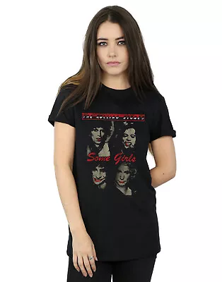 Buy Rolling Stones Women's Red Lipstick Girls Boyfriend Fit T-Shirt • 15.99£