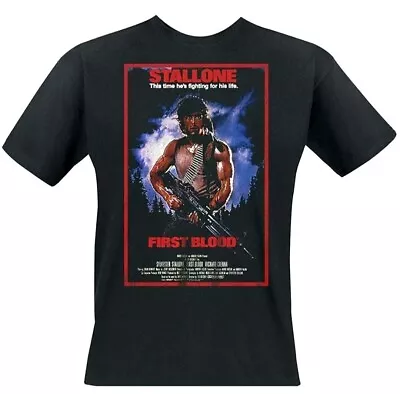 Buy Official Rambo Black  T Shirt Size XL Bnib ## • 6.99£