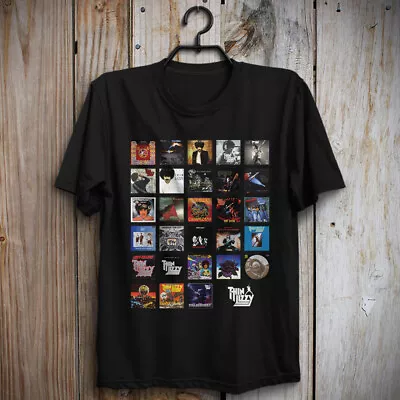 Buy Thin Lizzy All Discography T Shirt Phil Lynott Gary Moore Scott Gorham Jailbreak • 16.76£
