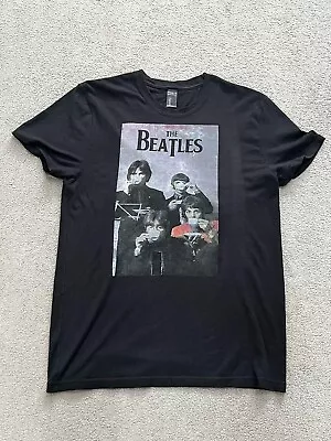 Buy Vintage Hanes The Beatles Band T Shirt Black Size M • 16.99£
